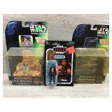 R2D2. Lando clarissian. Emperor palpatine.