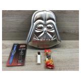 Darth Vader cake pan. C3PO watch. Princess Leia