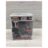 Funko pop Darth Vader with tie fighter.