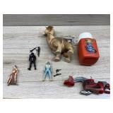 Assorted figures and items