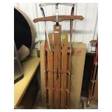FLEXIBLE FLYER WOOD SLED