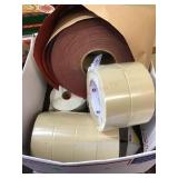 6 ROLLS OF 2INCH TAPE/ LARGE ROLL OF BOX TAPE