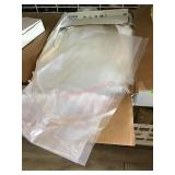 CASE OF CLEAR TRASH CAN LINERS