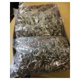 4 BAGS OF KEY RINGS