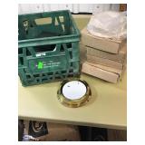 BRASS SMOKE DETECTOR DECORATOR RINGS/  EMPTY