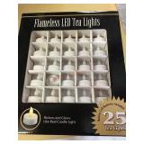 25 PC FLAMELESS TEA LIGHTS