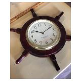 SHIPS WHEEL CLOCK
