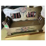 WOOD DECORATOR BENCH