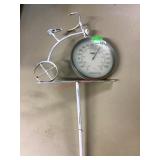 METAL BIKE GARDEN THERMOMETER