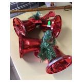 RED OUTDOOR BELL DECORATIONS