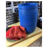BLUE TUB OF SHOP RAGS