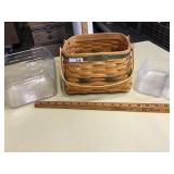 2000 LONGABERGER BASKET  DECK THE HALLS GOLD TAG