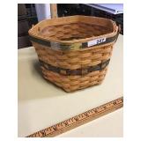 1997 LONGABERGER SNOWFLAKE BASKET GOLD TAG WITH