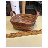 1991 LONGABERGER BASKET 7 INCH SQUARE WITH