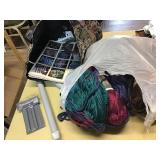 KNITTING BAG WITH YARD AND NEEDLES