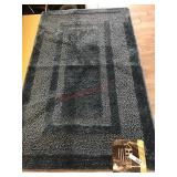 NEW 20 X 34 BLUE THROW RUG