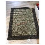 34X48 INCH THROW RUG BROWN AND TAN