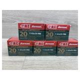 Barnaul 7.62x39 FMJ rifle cartridges