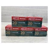 Barnaul 7.62x39 FMJ rifle cartridges