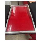 34x22x3 Aluminum locking display case