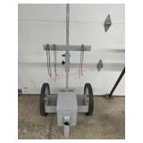 Wooden gun rolling cart