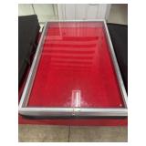34x22x3 Aluminum locking display case