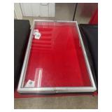 34x22x3 Aluminum locking display case