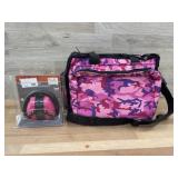 5 pocket pink camo bag and pink electronic