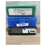 RCBS, unknown brand and Lyman reloading dies 308,