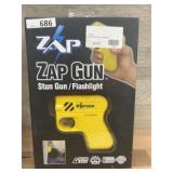 Zap stun gun and flashlight