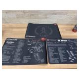 3 bench mats. Walther PPQ, HK VP9SK, MOLON LABE