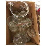 Grog pitcher with 8 glasses