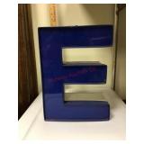 Metal letter E