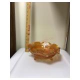 Carnival glass bowl