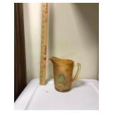 Carnival glass juice pitcher
