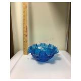 Blue Fenton bowl