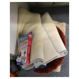 Stack of throw rugs