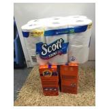 2 Boxes of Tide un opened/ toilet paper