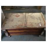 Cedar chest full of vintage childrens clothes