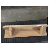 unfinished wood wall shelf