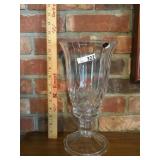 Lead glass candle holder