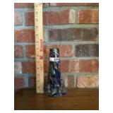 Multi color art glass vase