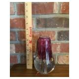 Art glass lamp base (drilled for rod)