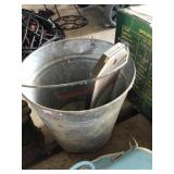 Galvanized bucket