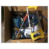 Box of various hand tools
