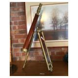 Brass and wood Telescope