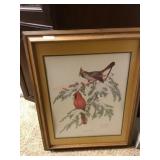 Framed Cardinal print