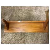 Wood wall shelf