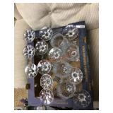 16 Pc/ crystal stemmed wine goblets