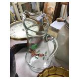 Hand painted decorator pitcher